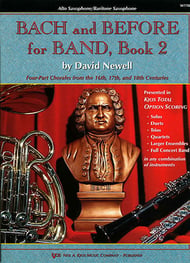Bach and Before for Band, Book 2 Alto Sax/Bari Sax band method book cover
